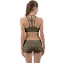 Modern Tropical Motif Print Back Web Gym Set View2