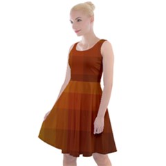 Zappwaits - Color Gradient Knee Length Skater Dress by zappwaits