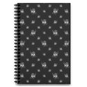 Black And White Funny Monster Print Pattern 5.5  x 8.5  Notebook View1