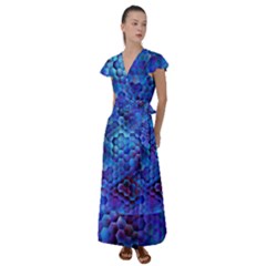 Zzzap! Flutter Sleeve Maxi Dress by MRNStudios