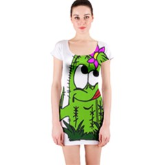 Cactus Short Sleeve Bodycon Dress by IIPhotographyAndDesigns