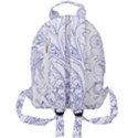 Blue biro ornate Mini Full Print Backpack View2