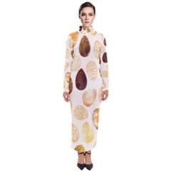 Golden Egg Easter Turtleneck Maxi Dress by designsbymallika