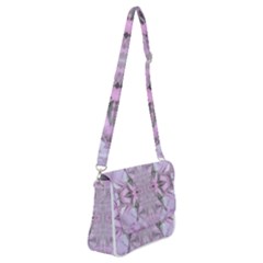 Pink Module Shoulder Bag With Back Zipper by kaleidomarblingart