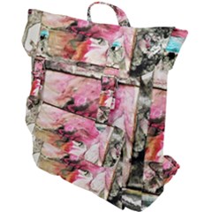 Marbling Collage Buckle Up Backpack by kaleidomarblingart