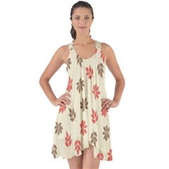 Ashleaf Maple Show Some Back Chiffon Dress by tmsartbazaar