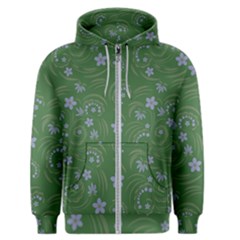 Folk Flowers Pattern Floral Surface Design Men s Zipper Hoodie by Eskimos