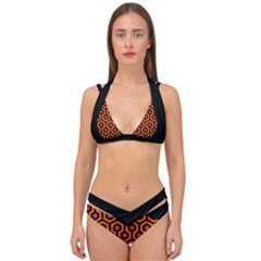 The Shining Overlook Hotel Carpet Double Strap Halter Bikini Set by Malvagia