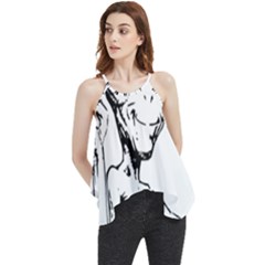 Paul Alien Flowy Camisole Tank Top by KenArtShop