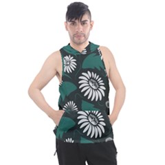 Folk Flowers Pattern Men s Sleeveless Hoodie by Eskimos