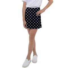 1950 Black White Dots Kids  Tennis Skirt by SomethingForEveryone