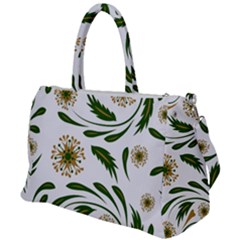 Folk Flowers Pattern Floral Surface Design Duffel Travel Bag by Eskimos