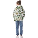 Folk flowers pattern Floral surface design Kids  Oversized Hoodie View2