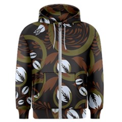 Folk Flowers Pattern Floral Surface Design Men s Zipper Hoodie by Eskimos