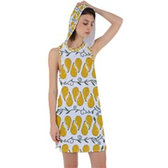 Juicy Yellow Pear Racer Back Hoodie Dress by SychEva