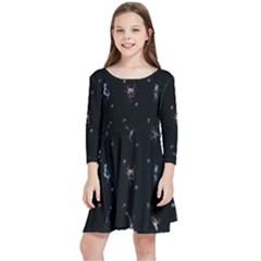 Sequence Card Collection Kids  Quarter Sleeve Skater Dress by WetdryvacsLair