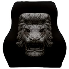 Creepy Lion Head Sculpture Artwork 2 Car Seat Velour Cushion  by dflcprintsclothing
