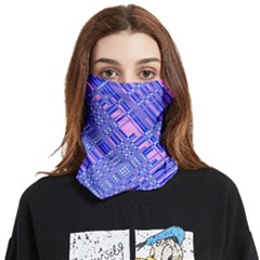 Root Humanity Barcode Purple Pink And Galuboi Face Covering Bandana (two Sides) by WetdryvacsLair