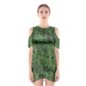 Leafy Forest Landscape Photo Shoulder Cutout One Piece Dress View1