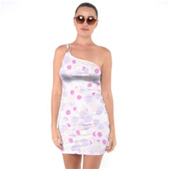 Flower Bomb 5 One Soulder Bodycon Dress by PatternFactory