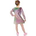 Fraction Space 1 Kids  Long Sleeve Velvet Dress View2