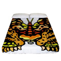 Bigcat Butterfly Fitted Sheet (queen Size) by IIPhotographyAndDesigns
