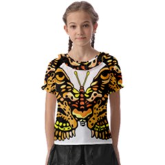 Bigcat Butterfly Kids  Frill Chiffon Blouse by IIPhotographyAndDesigns