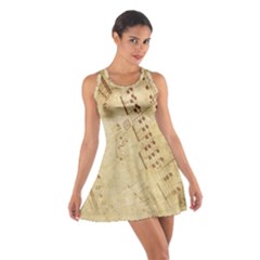 Music-melody-old-fashioned Cotton Racerback Dress by Sapixe