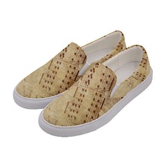 Music-melody-old-fashioned Women s Canvas Slip Ons by Sapixe