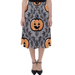 Pumpkin Pattern Classic Midi Skirt by NerdySparkleGoth