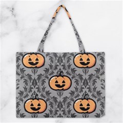 Pumpkin Pattern Medium Tote Bag by NerdySparkleGoth