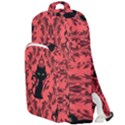 Cat Pattern Double Compartment Backpack View1