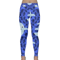 Ghost Pattern Classic Yoga Leggings by NerdySparkleGoth