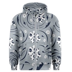 Folk Flowers Pattern Floral Surface Men s Zipper Hoodie by Eskimos