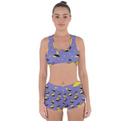 Bats With Yellow Moon Racerback Boyleg Bikini Set by SychEva