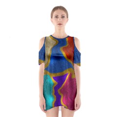 Shimmer 2 Shoulder Cutout One Piece Dress by kiernankallan