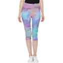 Pastels Inside Out Lightweight Velour Capri Leggings  View3