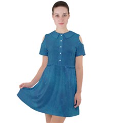 Raindrops Short Sleeve Shoulder Cut Out Dress  by kiernankallan