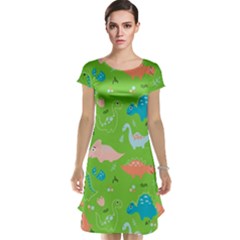 Funny Dinosaur Cap Sleeve Nightdress by SychEva