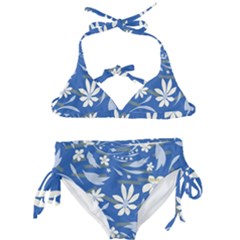 Folk Flowers Pattern Kids  Classic Bikini Set by Eskimos