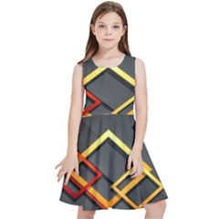 Modern Geometry Kids  Skater Dress by Sparkle