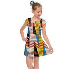 Digital Tringles Kids  Cap Sleeve Dress by Sparkle