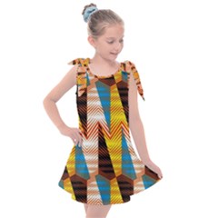 Digital Tringles Kids  Tie Up Tunic Dress by Sparkle