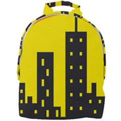 Skyline-city-building-sunset Mini Full Print Backpack by Sudhe
