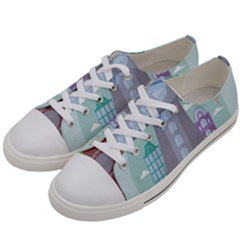 Amsterdam-landmark-landscape Women s Low Top Canvas Sneakers by Sudhe