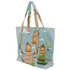 London-watch-landmark-england Zip Up Canvas Bag by Sudhe