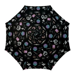 Pastel Goth Witch Golf Umbrellas by NerdySparkleGoth