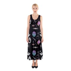 Pastel Goth Witch Sleeveless Maxi Dress by NerdySparkleGoth