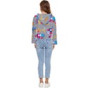 80s and 90s School Pattern Women s Lightweight Cropped Hoodie View4