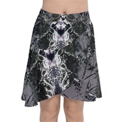 Alien Deco Chiffon Wrap Front Skirt by MRNStudios